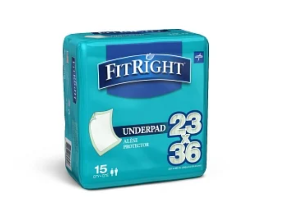 FitRight Protection Plus Disposable Underpads, 23
