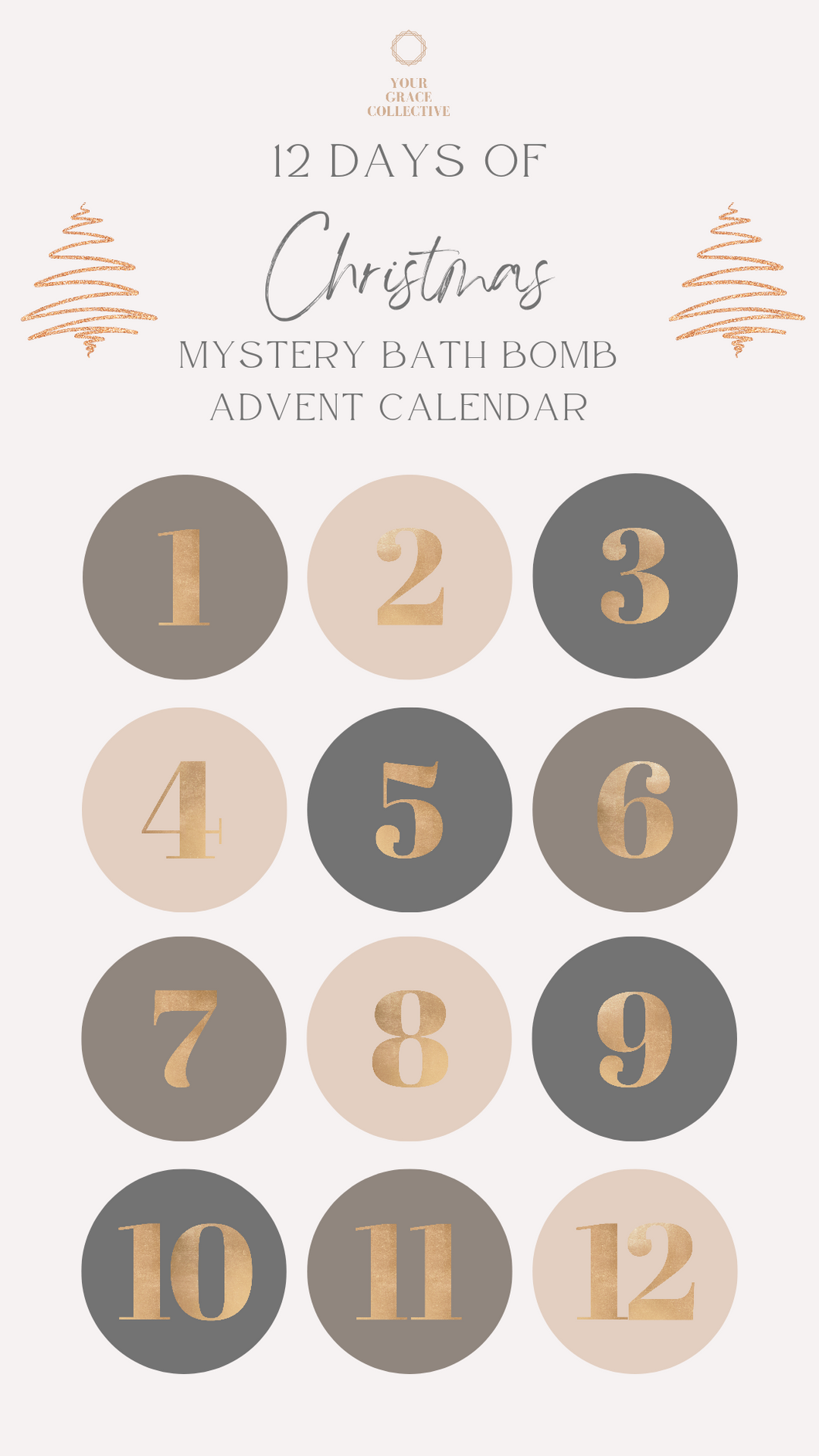 12 Days of Bathbombs Holiday Advent Calendar Mystery Box