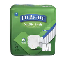 Load image into Gallery viewer, FitRight Stretch Ultra Incontinence Briefs With Tab Closure, M - 80 ct
